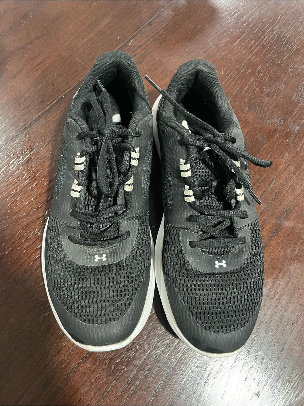 Under Armour Black and White Athletic Sneakers